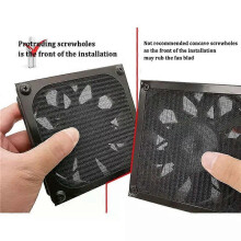 Filtro Antipolvere per Ventole PC 120mm, 8 Pezzi in Maglia Acciaio e Alluminio, Compatibile con Case Standard