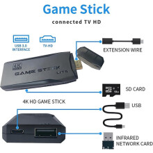 Stick Giochi Retrò con 20.000+ Giochi Integrati, Controllo Wireless 2.4G, HDMI Plug & Play per TV