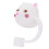 2Pcs White Silicone Straw Plugs Dustproof Drinking Straw Covers 1