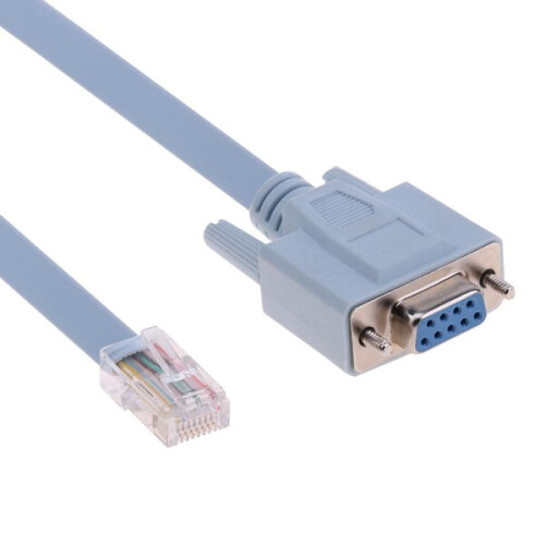 Cavo Console Seriale Compatibile con Cisco RJ45 a DB9, 1.5m per Switch Router