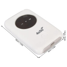 4G LTE USB WiFi modem s batériou 3200 mAh, prenosný hotspot až pre 10 používateľov, typ C, biely