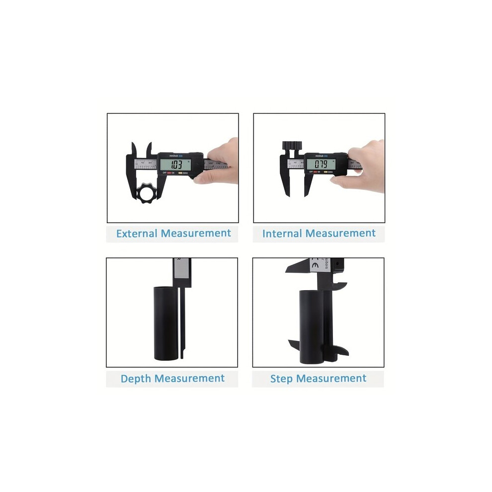 Digital Caliper 150Mm / 0.01Mm Resolution For Fast Accurate Measurements With Clear Lcd Screen 6901508506817