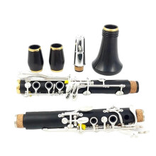Professional Gold Plated Bb Clarinet 17 Keys Natural Wood Resonance Clear Rich Tone