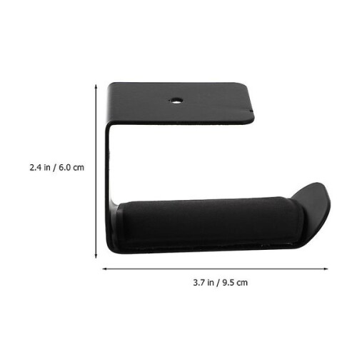 Support Double Casque en Fer et PU, Rangement Bureau Compact pour Écouteurs et Câbles 1