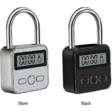 Cadeado Temporizador Metal 99 Horas LCD para Bloqueio de Telemóvel, Ginásio, Cozinha