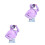 2Pcs Durable Purple Sunscreen Shirt with Hat and Uv Face Shield 1