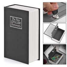 Cofre de Livro com Design Discreto de Livro, Se Mistura na Estante, Caixa de Segurança de Aço Inoxidável para Joias, Dinheiro e Valores