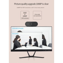 Kamera internetowa 1080P Kompatybilny z Windows Mac, Wbudowany mikrofon, Obrotowy design do wideokonferencji