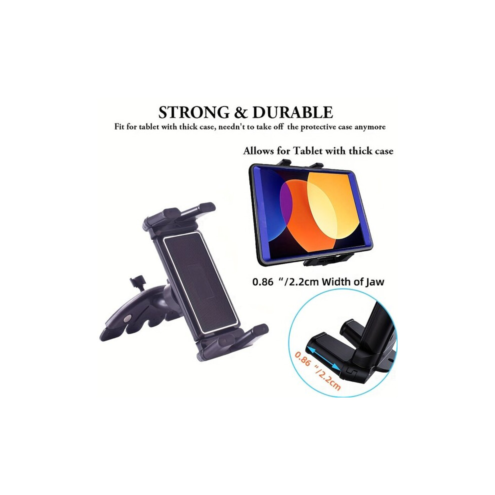 Universal Cd Slot Car Holder For Smartphone And Tablet, Stable Mount For Navigation And Media Viewing 6901508518254