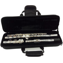 Student Flute Silver Plated Closed Hole 16 Keys BeginnerFriendly Design for Concert Performance