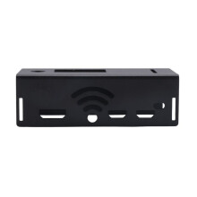 GehäUse Aus Aluminiumlegierung für Mmdvm Hotspot-Erweiterung Rainsun Board Radio Station Wifi Voice Modem Raspberry Pi W Schwarz