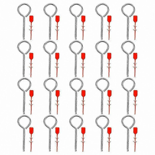 Replacement Locking Pin and Seal Set for Fire Extinguishers, 20-Pack, Heavy-Duty Iron Construction, Tamper-Evident 1