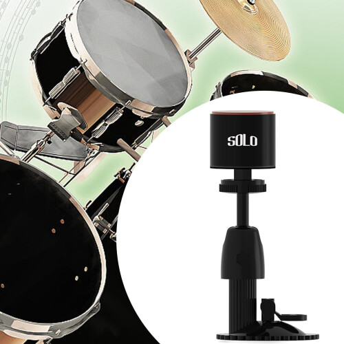 Silent Drum Practice Pad for Beginners, Sturdy Mini Percussion Accessory, Portable, Black 1