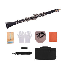 Professional 17 Key Bb Clarinet with Rich Powerful Tone and Smooth Key Action for Orchestra