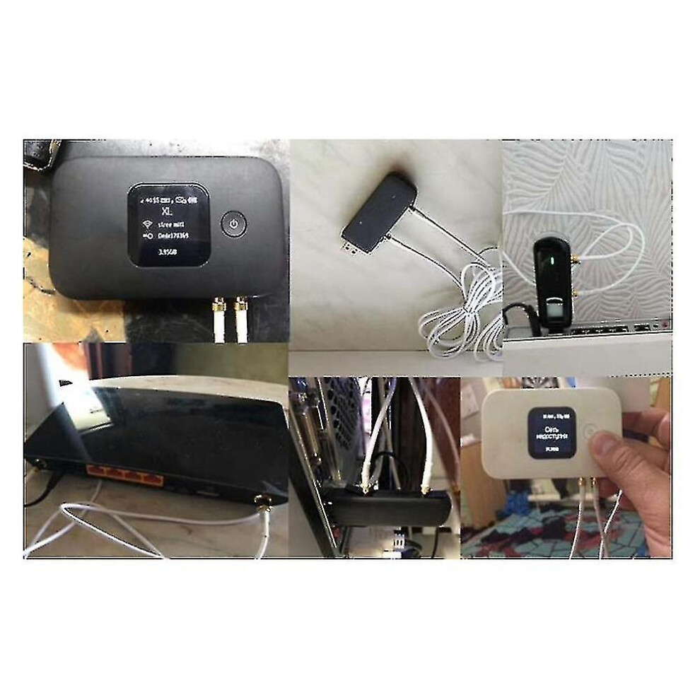 Outdoor 4G Lte Antenna Compatible With Modem Routers, Sma Ts9 Crc9 Connector, 10-12Dbi Omnidirectional For Signal Enhancement 6901508457300