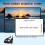 Wall Projection Screen Foldable and Lightweight, High-Density Polyester with Adhesive Mounting System 2