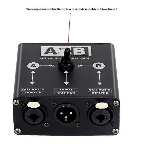 Passive Balanced Audio Switcher for Stage Talkback Systems, 1 Input to 2 Outputs with Non-Common Ground Design 1