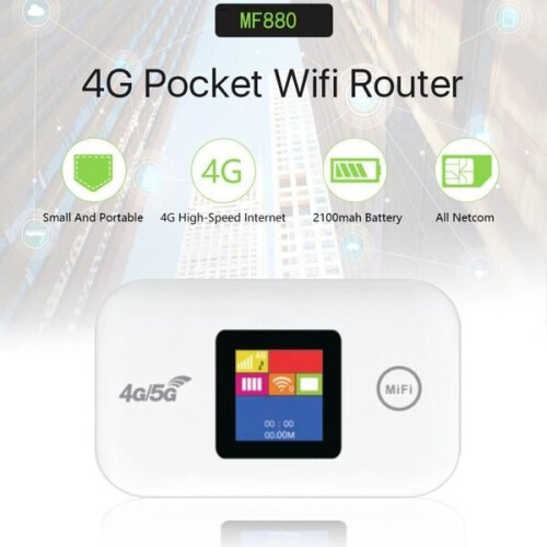 4G WiFi Router με Οθόνη LED, 150Mbps, 2100mAh Μπαταρία για 10 Χρήστες σε Ταξίδια στην Ασία 2