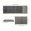 Wireless Silent Keyboard with Touchpad, Compatible with MacBook PC Android iOS, Foldable Portable Tri-Fold Design for Office Home Use 2