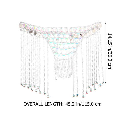 De Taille Femme Multi-Couches En Décor Plage Été 1