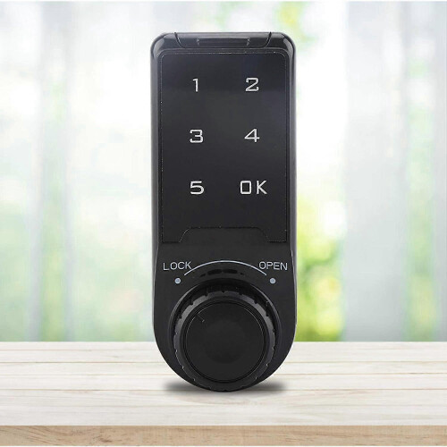 Touch Screen Keypad Lock, ABS Black Electronic Code Lock for Home, Hotel, Gym 1