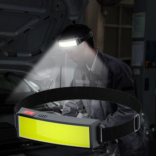 Rechargeable LED Headlamp with COB Light Source, 3 Modes Battery Indicator for Running Cycling 1