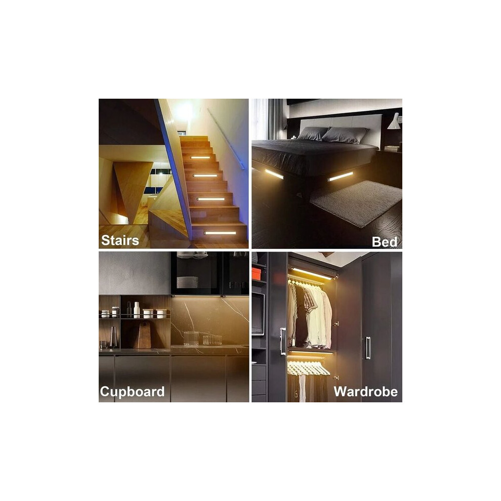 Motion Sensor Led Cabinet Light, 40Cm Wireless Usb Rechargeable, Magnetic, Dual Lighting Modes: Auto On Always On 6901508535442