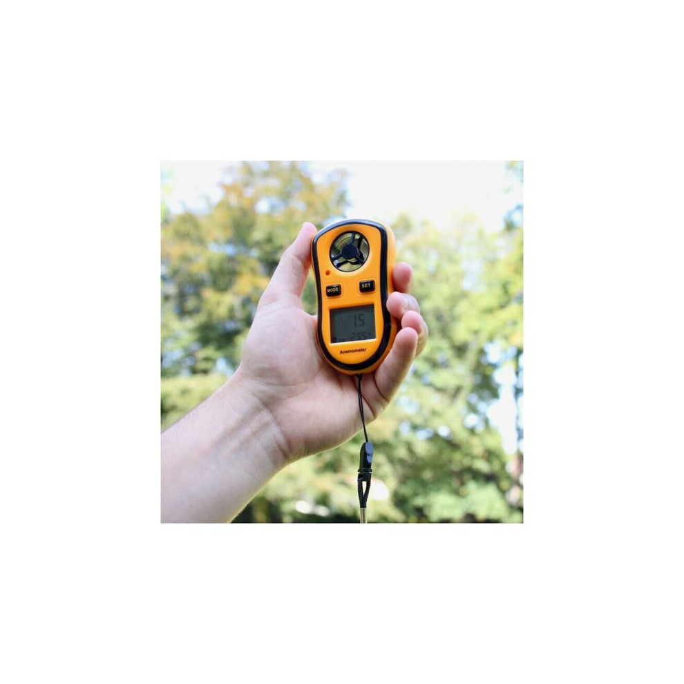 Digital Anemometer With Precise Measurement For Current/Average/Max Wind Speed, Portable For Mountaineering Sailing 6901508542501