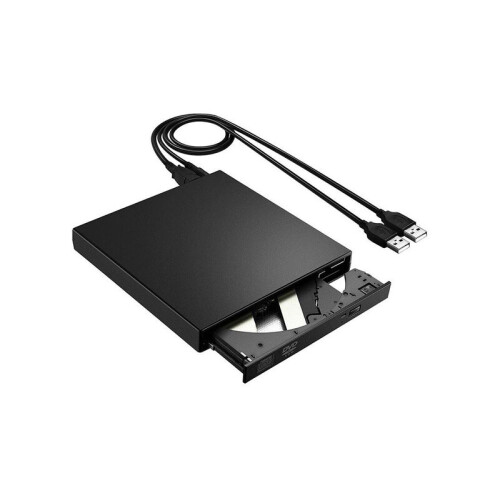 Εξωτερικός οπτικός δίσκος USB συμβατός με Windows & Mac OS για εγγραφή CD DVD 24x 1