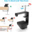 2X Heavy-Duty Table Mount Clamp, C Mounting Clamp Holder with Headset Hook Hanger 5