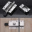 Automatic Sliding Door Bolt 2 Inch, Rustproof Stainless Steel 4 Pack with Push-Button Locking for Security 4
