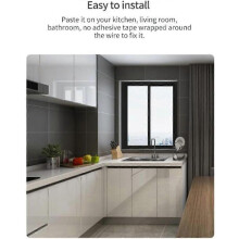 ZigBee waterlek- en overstromingsdetector voor thuis, realtime alarm en bewaking op afstand via Tuya Gateway, compacte lekdetectiesensor
