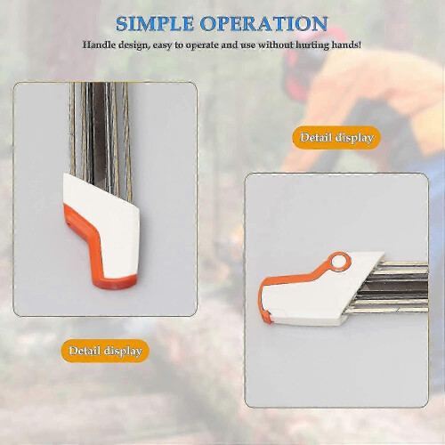 4.0mm Chainsaw Sharpening Kit, Durable Alloy File with Handle for STIHL, Safe Sharpening Tool 2