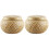 2Pièces Pot À Bonbons Bambou Khaki Décoration 3