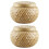 2Pièces Pot À Bonbons Bambou Khaki Décoration 6