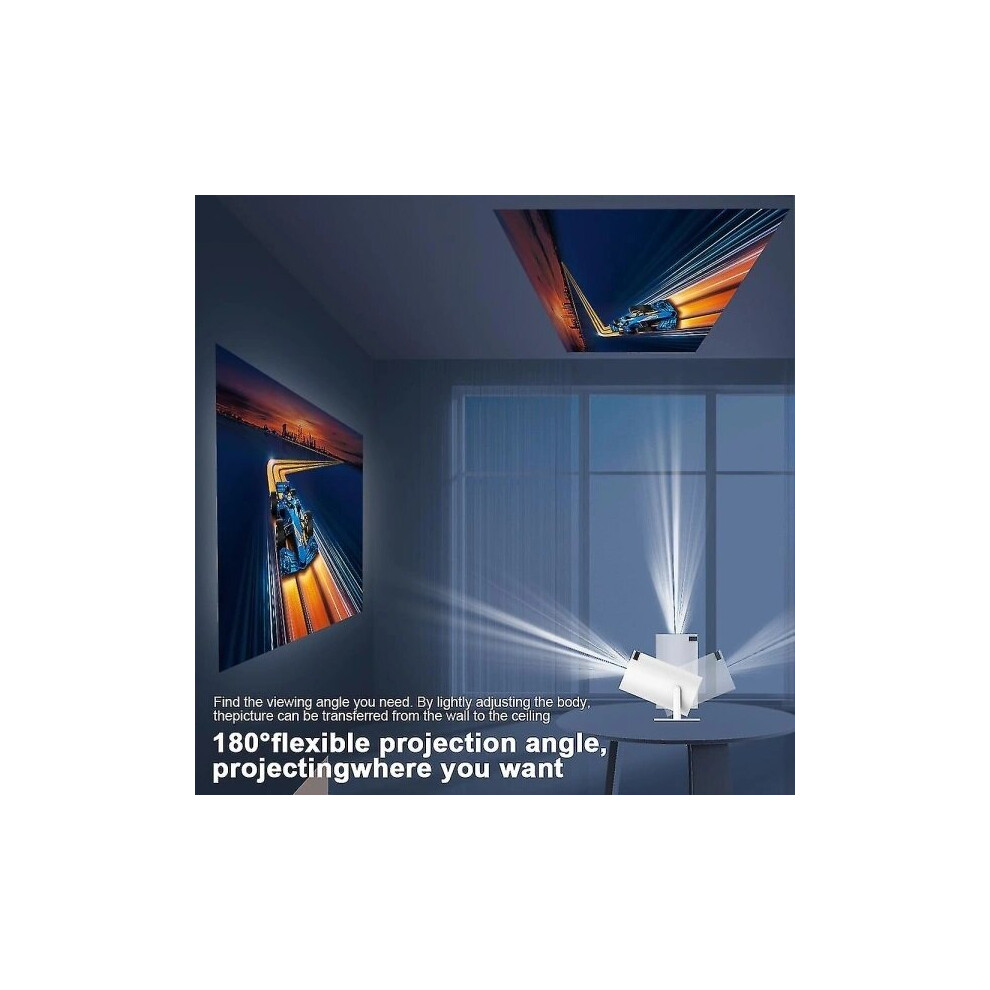 Home Theatre Projector, 720P Resolution, 8000 Lumens Brightness, Auto Keystone Correction, Built-In Speaker 6901508513075