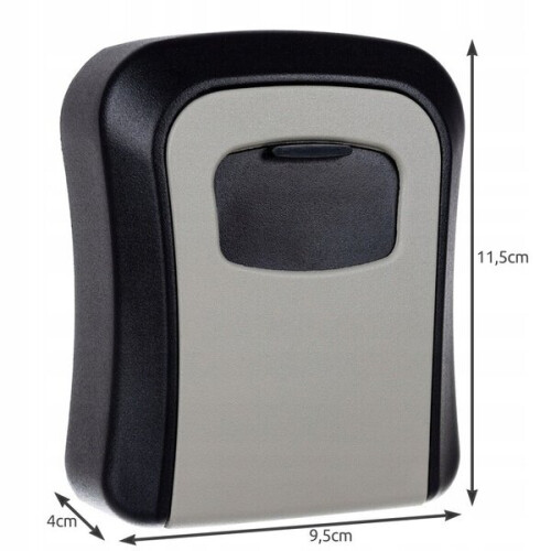 Programmable Key Safe Box with Changeable 4 Digit Code, Metal Outdoor Security Storage for Keys, Wall Mountable Lock Box 1