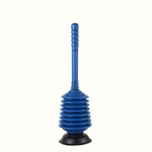 Desatascador de inodoro con diseño de presión para un desatasco eficaz, limpiador de desagües de lavabo y bañera de goma duradera