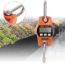 Digitale Kranwaage aus Edelstahl, 300 kg Tragkraft, mit präzisem Sensor, 3 Maßeinheiten (lb, kg, N)