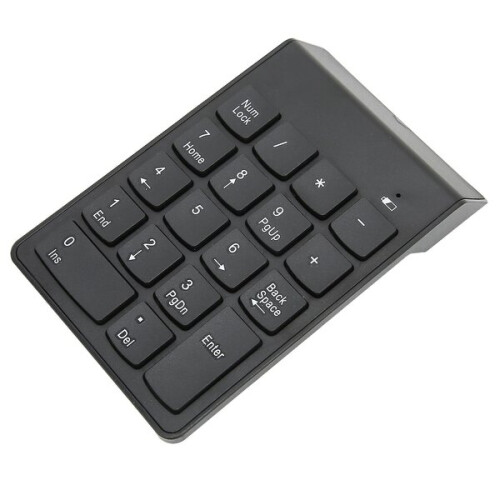 18-Key Portable Number Pad Compatible with Windows and Android Tablet, 2.4GHz Wireless USB Numeric Keypad with Stable Connection 1