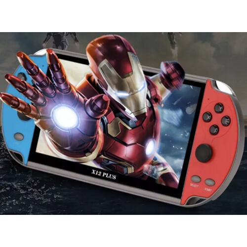 Consola de Jogos Portátil X12 PLUS com Ecrã 7 Polegadas, Compatível com NES e SFC, 16GB, Liga à TV 2