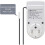 Digital Thermostat Socket with 1.7m Sensor, 16A 3680W Programmable Timer for Home Appliance Control 2