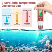 Bluetooth Wasserqualitätsmessgerät 7 in 1 für pH TDS EC ORP SG Messung Labor Aquarium Hydroponik