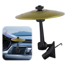 Car Drum Cymbals with 360 Adjustable Swivel Heads for Dashboard Entertainment, 14cm Crash Sound