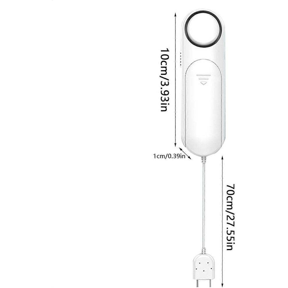 Wireless Water Leak Detector With Adjustable Sensor, For Bathroom Floor, Kitchen, Basement, 120Db Alarm, Battery Operated 6901508584280