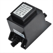 Transformador Toroidal Estanco 20W 220V-24V para Iluminación Subacuática, Carcasa ABS Negro