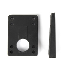 Skateboardverhogers, 2-delige set rubberen schokdempers (6-12 mm) voor schokabsorptie en om te voorkomen dat de wielen vastlopen, zwart 72x52 mm