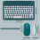 Tastiera e Mouse Wireless Compatti Ricaricabili con Design Ergonomico, Compatibile con Windows Android iOS 2