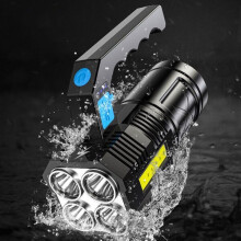 Φορητό Φακός LED 3750mAh USB Φόρτισης 35h Λειτουργία Εκτός Στέγασης Κατασκήνωση