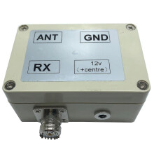 Actieve ontvangstantenne 10 kHz tot 30 MHz, SMA-connector, voeding 5-13 V DC, zilverkleurige printplaatantenne